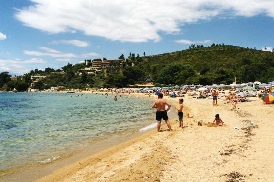 VIEW OF THE BEACH - View of Troulos beach in Skiathos